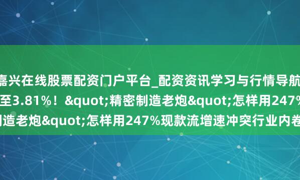 嘉兴在线股票配资门户平台_配资资讯学习与行情导航 百达精工ROIC回升至3.81%!"精密制造老炮"怎样用247%现款流增速冲突行业内卷?