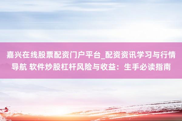 嘉兴在线股票配资门户平台_配资资讯学习与行情导航 软件炒股杠杆风险与收益：生手必读指南